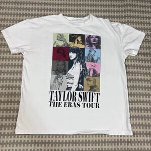 Taylor Swift The Eras Tour 2023 Official Concert T-Shirt White Size Small